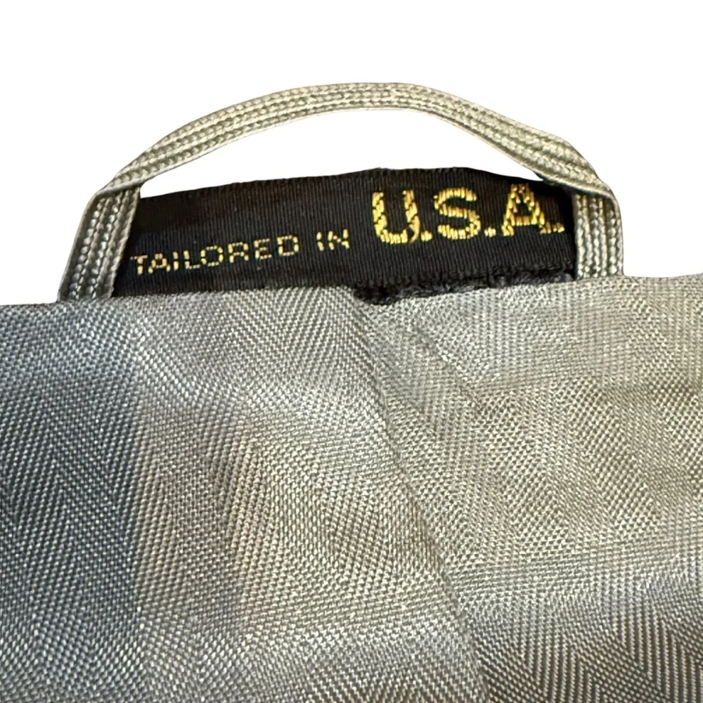 Gentry 100% Wool Blazer 42R | Tailored in USA‎ Gray Tweed